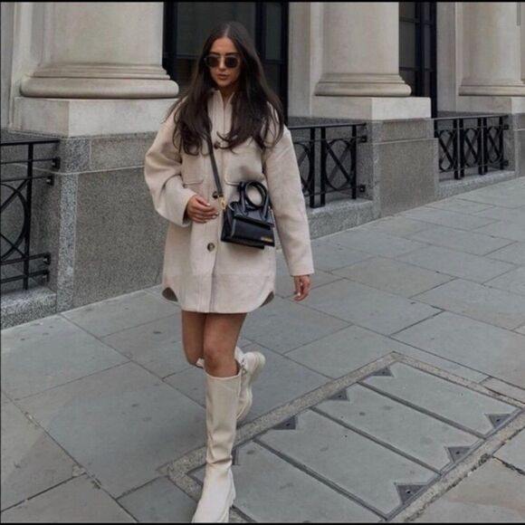 H&M Overshirt Jacket Shacket New - Picture 6 of 6